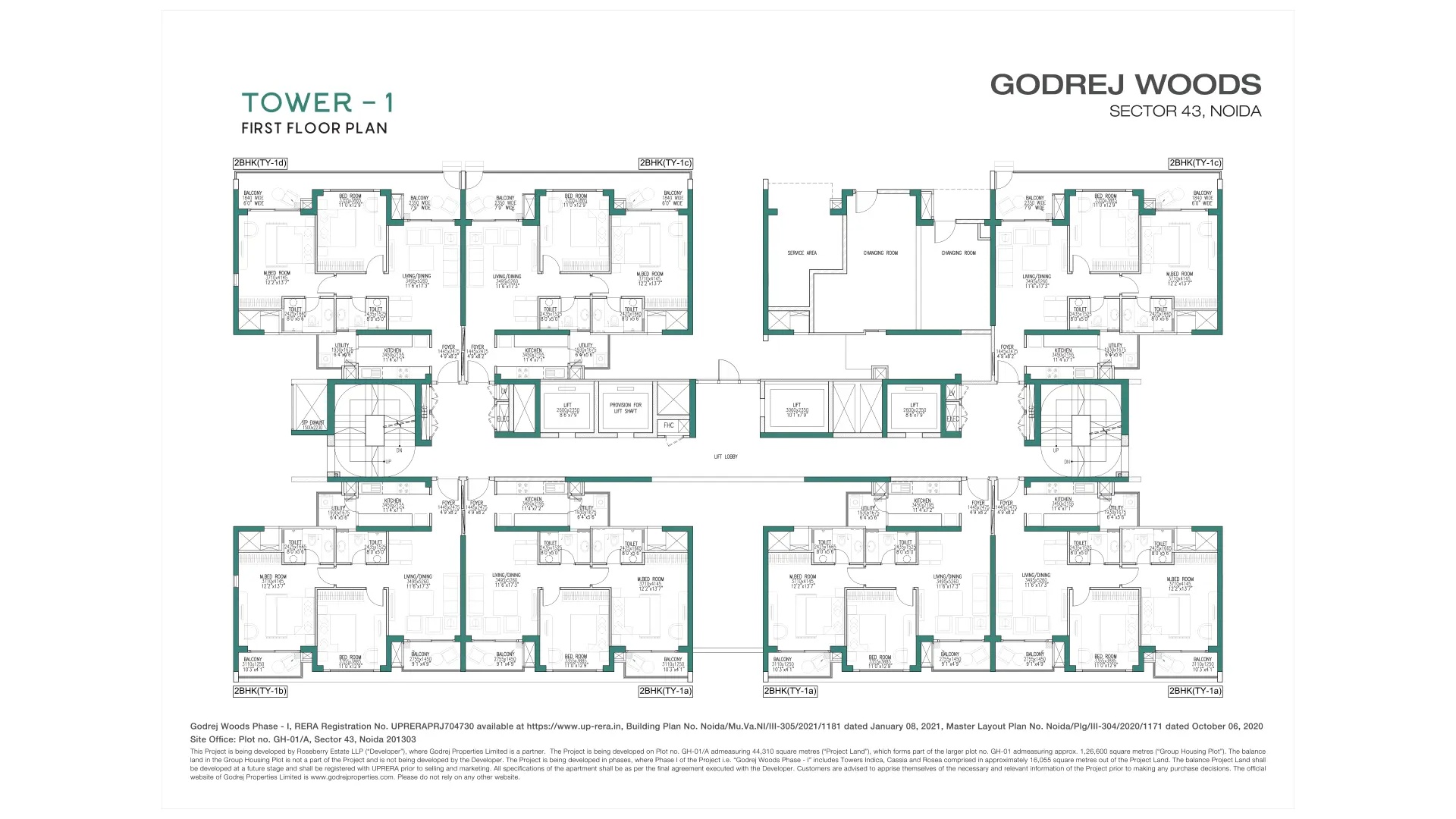 Godrej Woods Floor Plans Tower 1