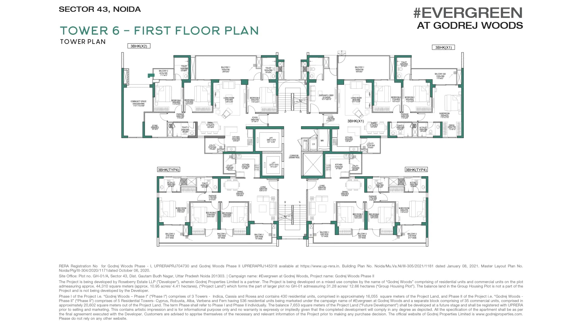 Godrej Woods Floor Plans Tower 6